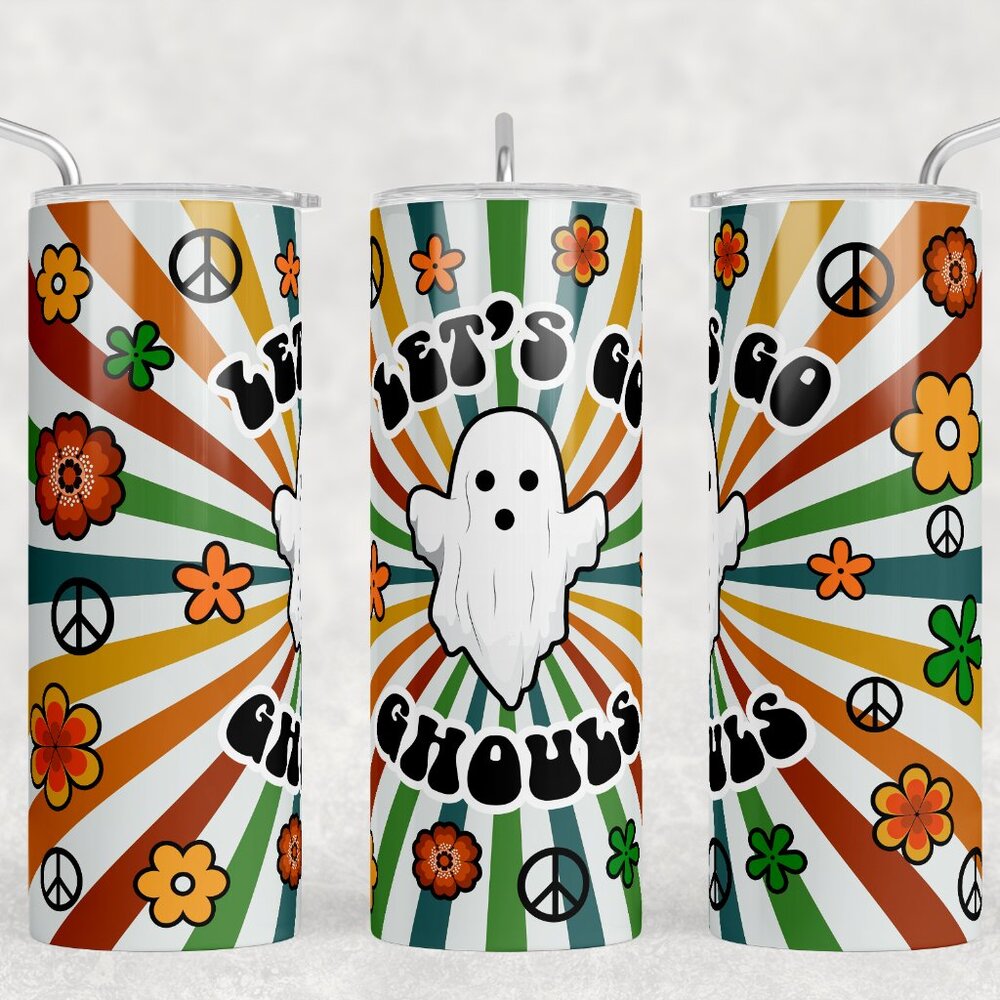 Lets go ghouls metal insulated tumbler